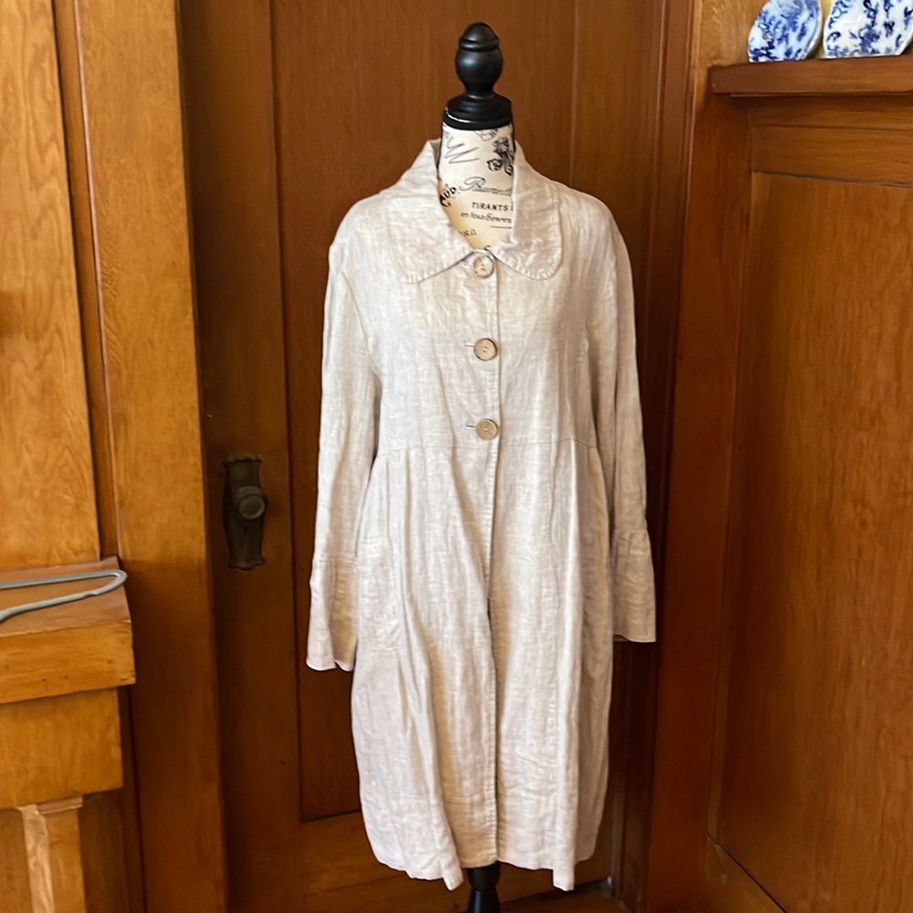 Linen duster jacket. Yuvita. Fabulous!